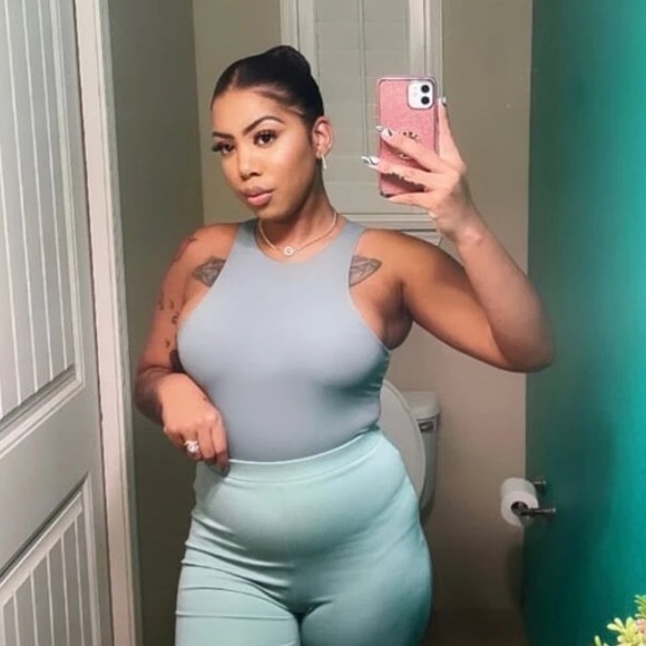 Bodysuit basic cloudy gray sexy tank top style womens - Picture 8 of 9